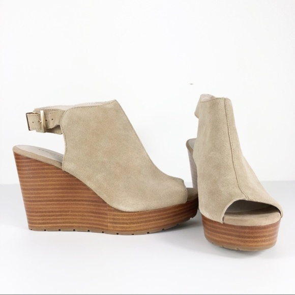 kenneth cole peep toe wedge